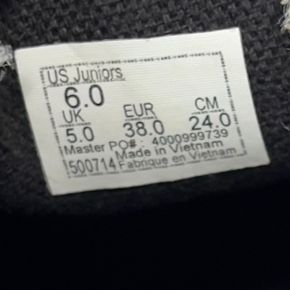 VANS black and Gray  Flames US 6 Juniors slip On Sneaker Shoe - Picture 14 of 14